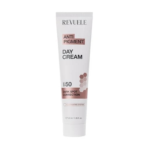 Тонирующий дневной крем для лица против пигментации SPF 50 Revuele 40 мл Винница - изображение 1