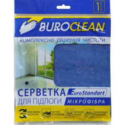 Тряпка для пола Buroclean EuroStandart микрофибра 50х60 см 1 шт. (4823078961037) Винница