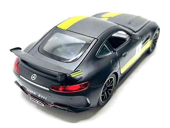 Машина Автосвит Mercedes SL-class инерционная открываются двери капот багажник 20см Черная с желтым (AP-1840) Чернігів