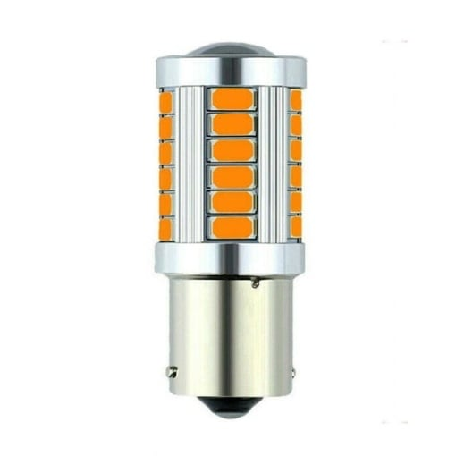 LED лампа 1156 BA15S P21W для авто, 33 SMD 5630, жовте світло, габарити, стопи, поворотники Київ - фото 7