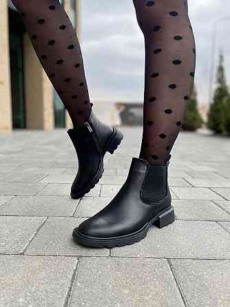 Masis Черевики жіночі MASIS чорні натуральна шкіра весна-осінь висота 10 см (Ч798) Коломия