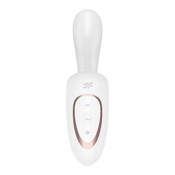 Вагінально-кліторальний вібратор Satisfyer G for Goddess 1 White, 2 мотори Sex Aura Київ