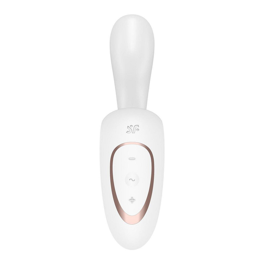 Вагінально-кліторальний вібратор Satisfyer G for Goddess 1 White, 2 мотори Sex Aura Київ - фото 4