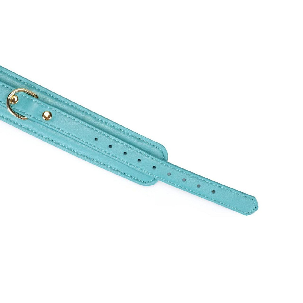 Ошейник с поводком Liebe Seele Blue Lamb Leather Collar with Velvet Lining Sex Aura Киев - изображение 5