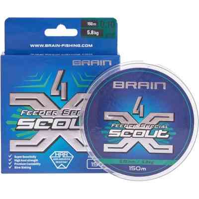 Шнур Brain fishing Scout 4X 150m (camo) 0.128mm 7.2kg (1858.54.81) Вінниця
