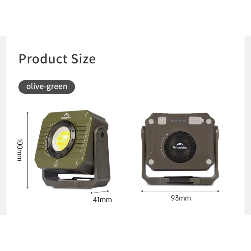 Фонарь прожектор Naturehike CNK2300012 с белым и красным светом Зеленый Винница - изображение 2
