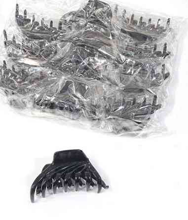 Заколка краб женская черная 12 шт Киев