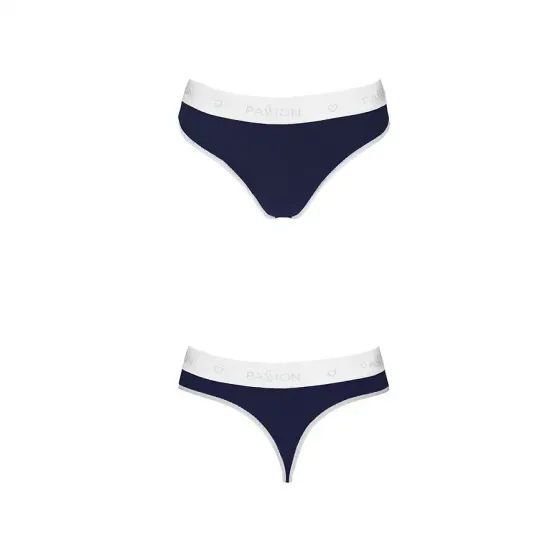 Спортивні трусики-стрінги Passion PS007 PANTIES L, navy blue Львів