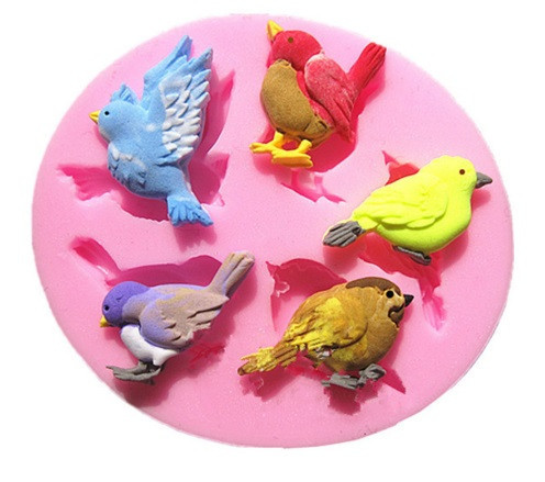 Кондитерский молд Птицы 6 см розовый Киев - изображение 8