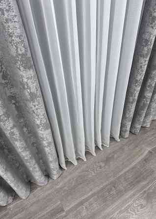 Шторна тканина жакард, колекція "Sultan YL" Туреччина колір сірий 1668ш Київ