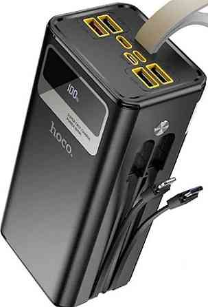 Повербанк Hoco DB58A 40000mAh 22.5W кабелі дисплей ліхтарик. Харків
