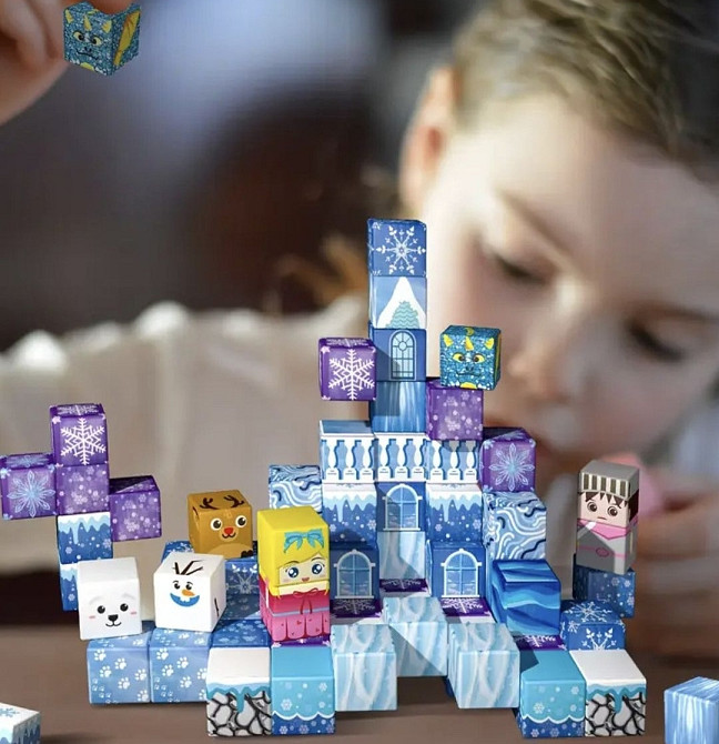 Конструктор магнітний 100 блоків, конструктор магнитный, Майнкрафт. Харків - фото 1