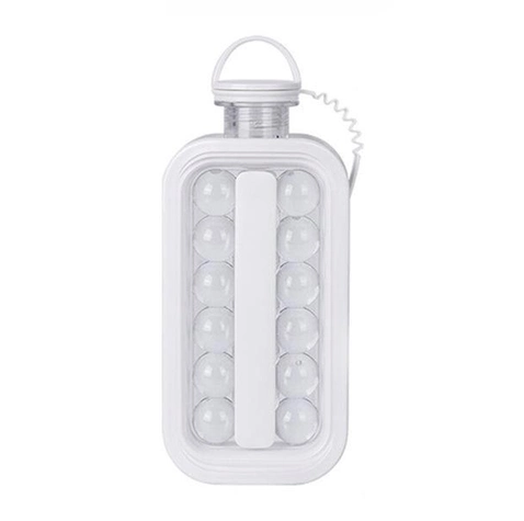 Силиконовая бутылка для льда на 17 шариков Белый Киев
