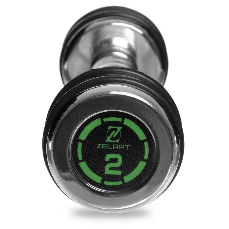 Гантель 2 кг хромированная Zelart-2622-2 Киев - изображение 3