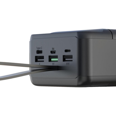 Батарея универсальная XO 60000mAh, PD/18W, QC3.0/22.5W, flashlight, Input(Micro,Type-C,Lightning), Output(3*USB,Type-C) (XO-PR159 / 29210) Винница - изображение 3