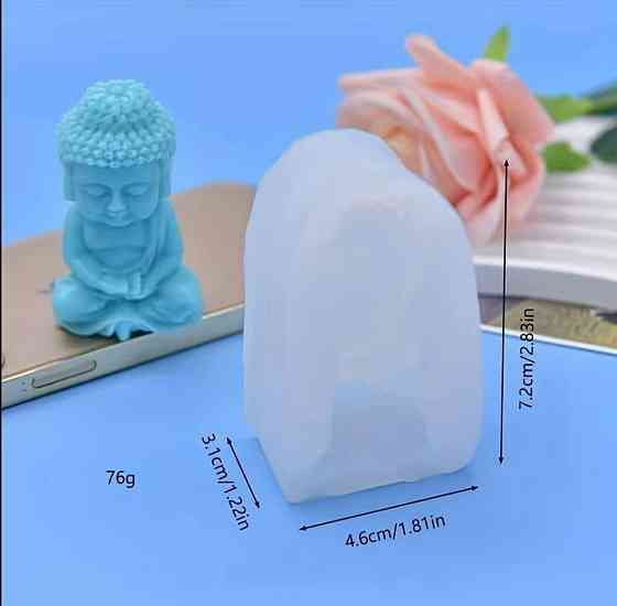 Силіконова форма Будда – молд для свічок, гіпсу та декору Київ