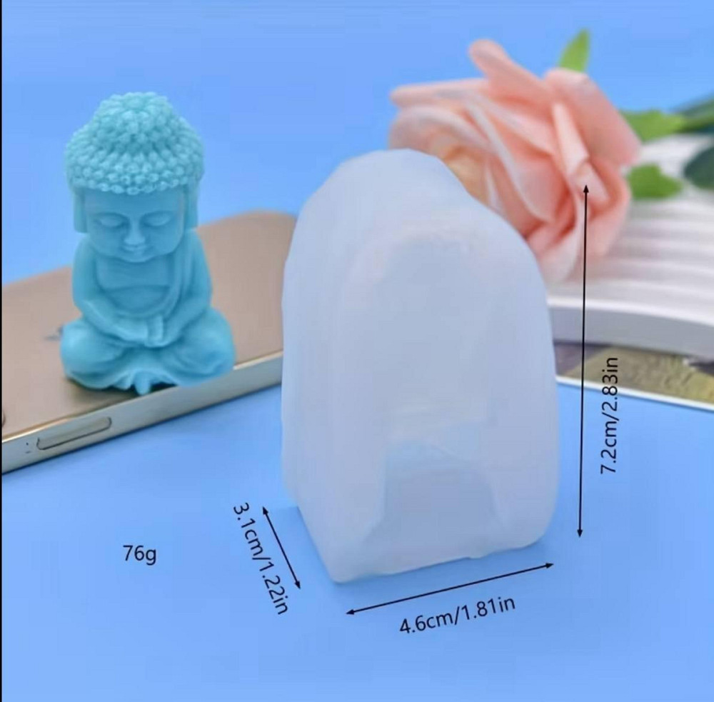 Силиконовая форма Будда – молд для свечей, гипса и декора Киев - изображение 3