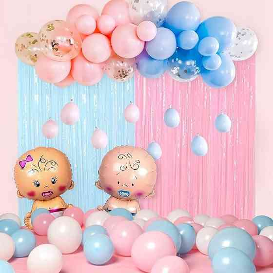 Набір латексних повітряних кульок «Хлопчик і Дівчинка» для дня народження Кам'янець-Подільський