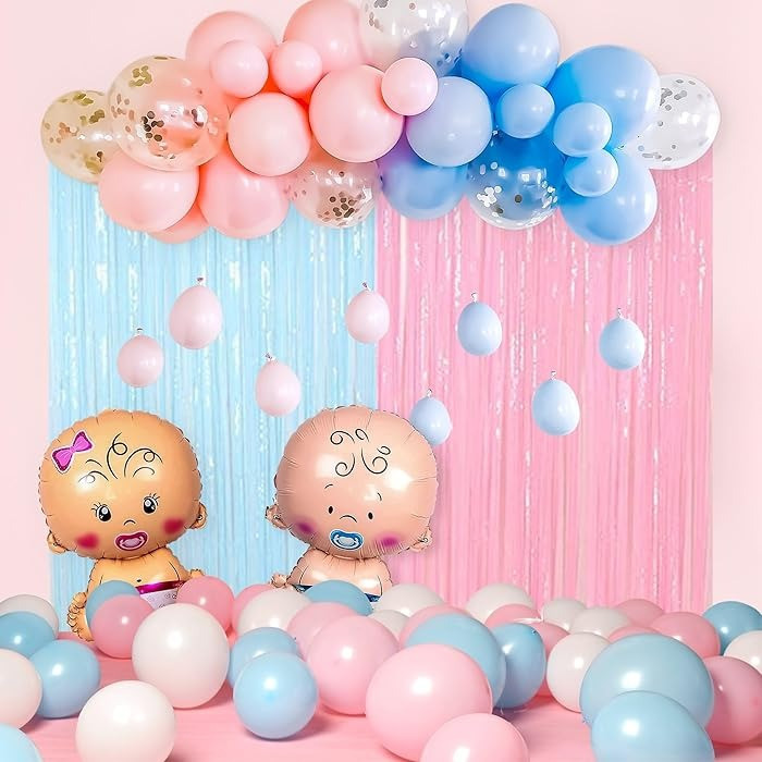 Набір латексних повітряних кульок «Хлопчик і Дівчинка» для дня народження Кам'янець-Подільський - фото 1