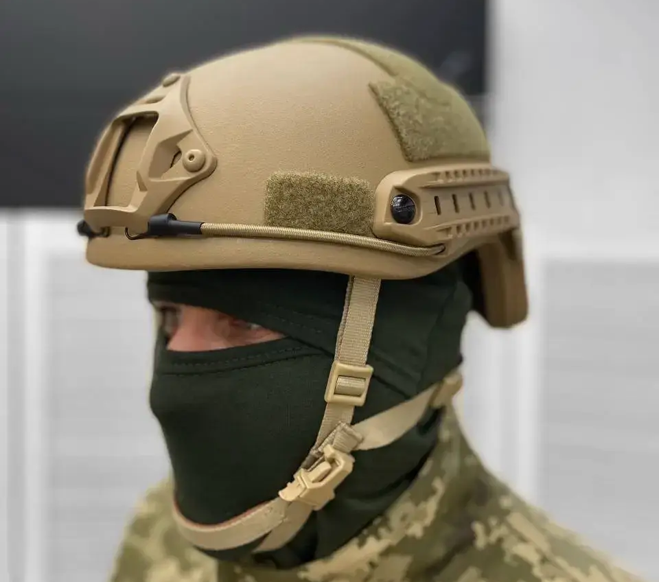 Тактичний шолом каска Fast/Mich NIJ IIIA (розмір L) Койот Вінниця - фото 5
