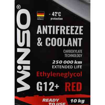 Антифриз WINSO COOLANT WINSO RED G12+ 10kg (881050) Вінниця