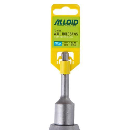 Свердло корончате по бетону 80мм p SDS адаптером 110мм Alloid Одесса - изображение 1