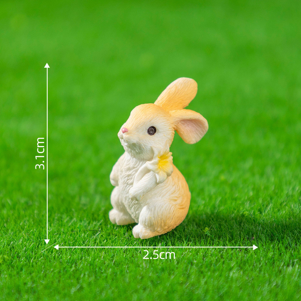 Декоративные кролики миниатюрные для флрариума и крупноконечных композиций. Набор 12 фигурок Одесса - изображение 7