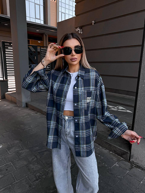 Жіноча сорочка в клітинку ( з накатом) Одеса - фото 2