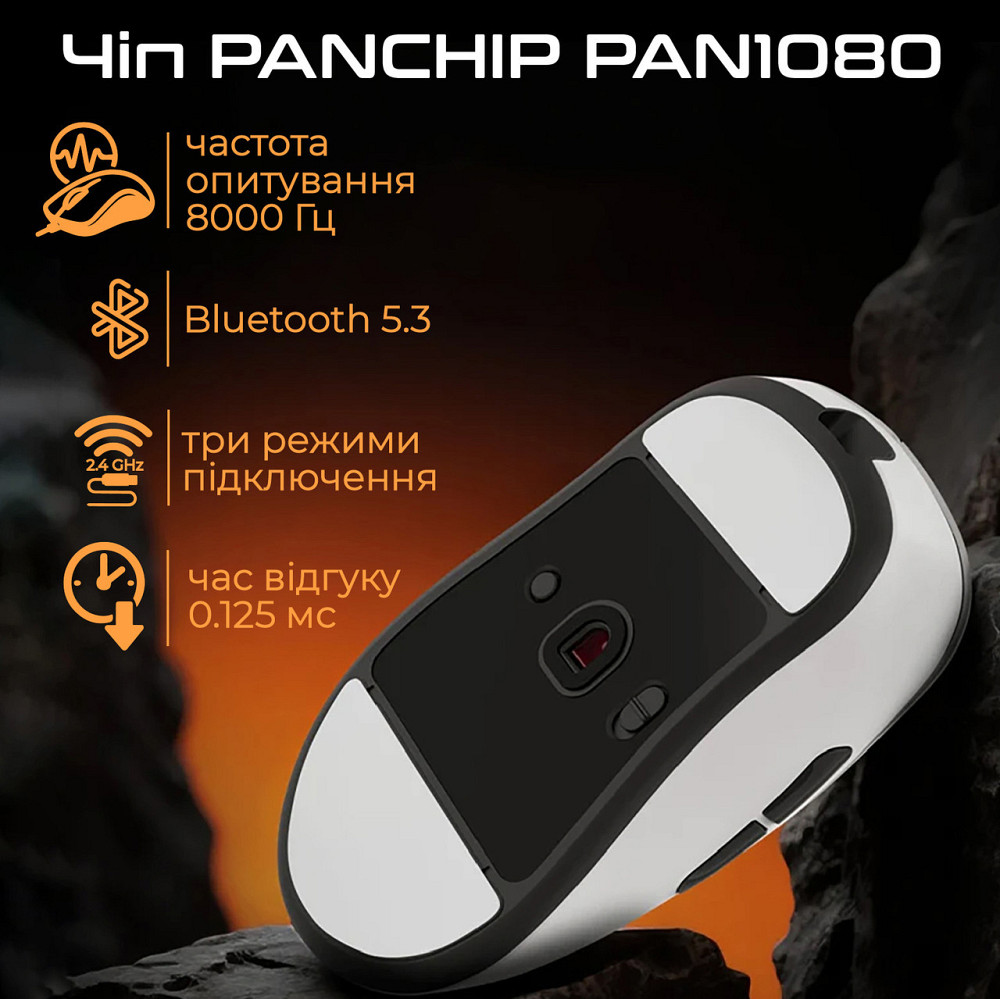 Миша бездротова RAWM ER21 White ( 18018 ) Харьков - изображение 2
