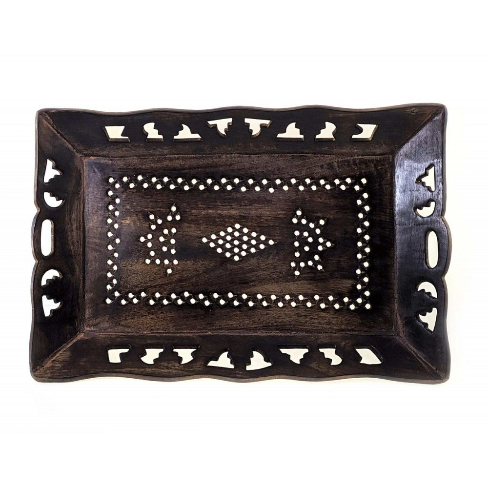 Піднос різьблений з мангового дерева Київ - фото 1