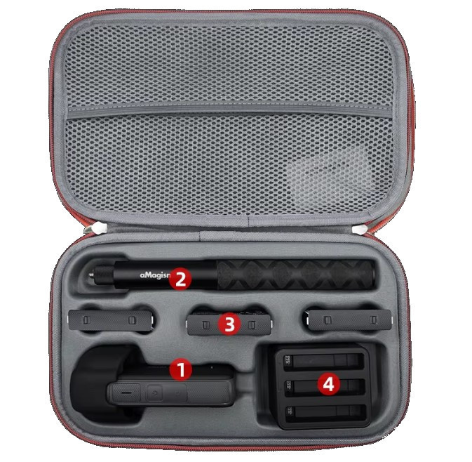 Кейс Insta360 X5/X4 для камери та аксесуарів aMagisn AD04 Київ - фото 2