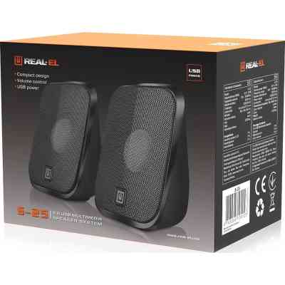 Акустическая система REAL-EL S-25 USB Black (EL121100022) Винница