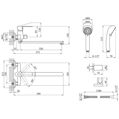 Смеситель Kroner Bremen-C070 (CV012071) Винница - изображение 9