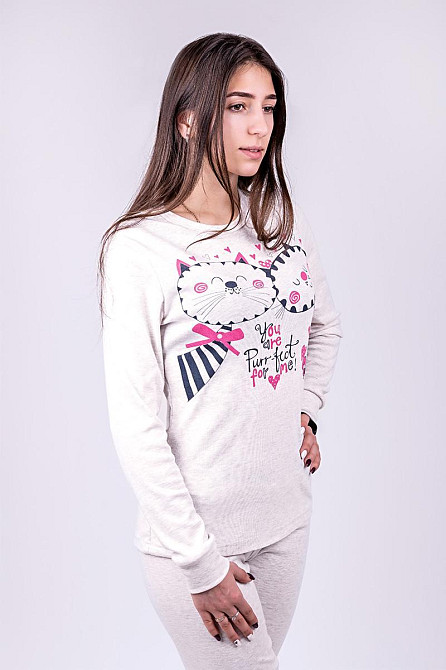 Домашній жіночий комплект (піжама), рожева Україна топ Крохатушка Одяг Київ - фото 1