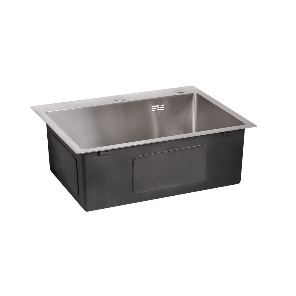 Мийка для кухні інтегрована Lidz Handmade H6050 (LDH6050BRU35371) Brushed Steel 3,0/1,0 мм Київ - фото 10