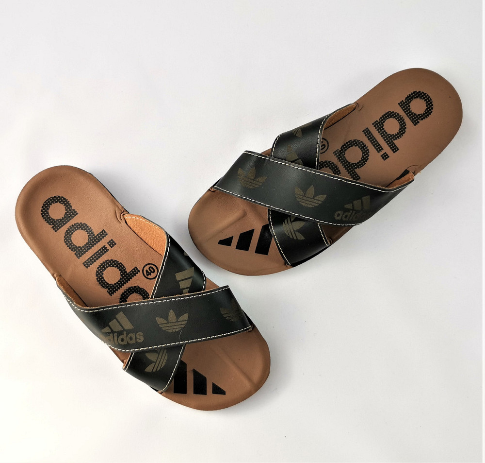 Чоловічі Шльопанці Тапочки Adidas Сланці Чорні Адідас (розміри: 41) Дніпро - фото 7