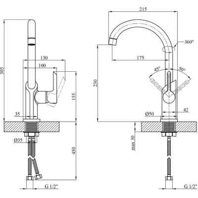 Душевой гарнитур Kroner Essen-SCH063 + змішувач Essen-SCH030 + змішувач Essen-SCH010 (CVS30219) Винница