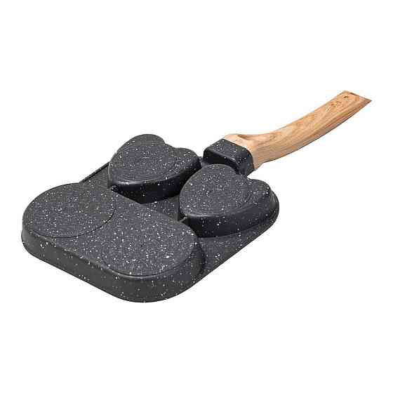 Сковорода квадратна порційна на 3 секції з антипригарним покриттям сіра HP39569C Київ