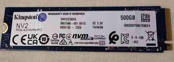 Жорсткий диск 500 Gb M.2 NVMe 2280 Kingston SNV2S500G. Харків