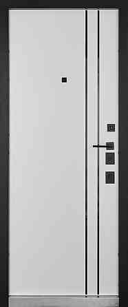 Двери входные, квартирные ABWEHR. Модель 550/551 LORENA Цвет  Антрацит серый/ Белый супермат 960 Киев