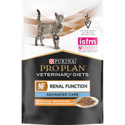 Вологий корм для кішок Purina Pro Plan Veterinary Diets NF Renal Function Advanced Care При патології нирок З куркою 10 x 85 г (7613287873644) Вінниця - фото 8