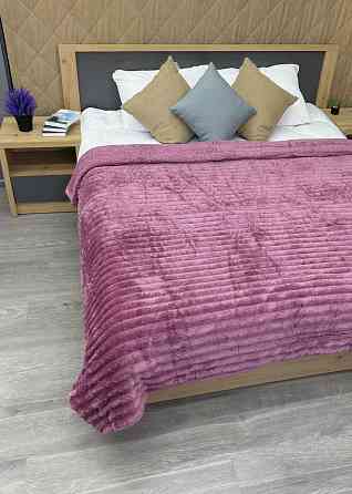 Плед 200х230 см (+-10см) на овчине 