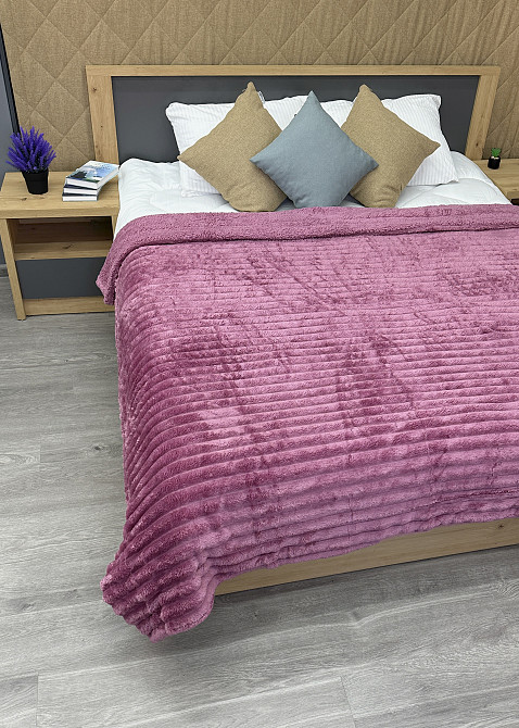 Плед 200х230 см (+-10см) на овчине 