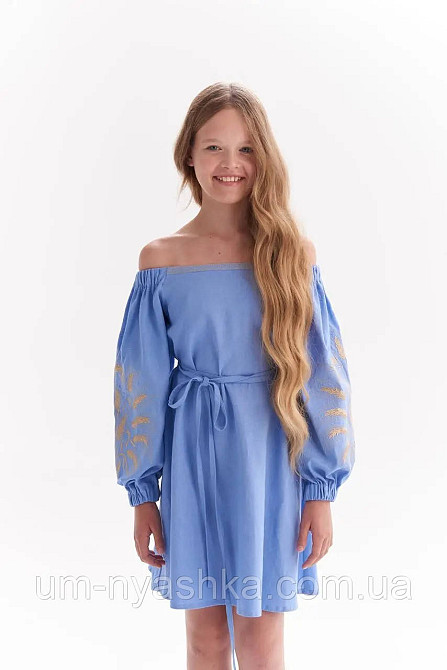 Детское вышитое платье с колосками Непобедимая 146-158 Кривой Рог - изображение 6