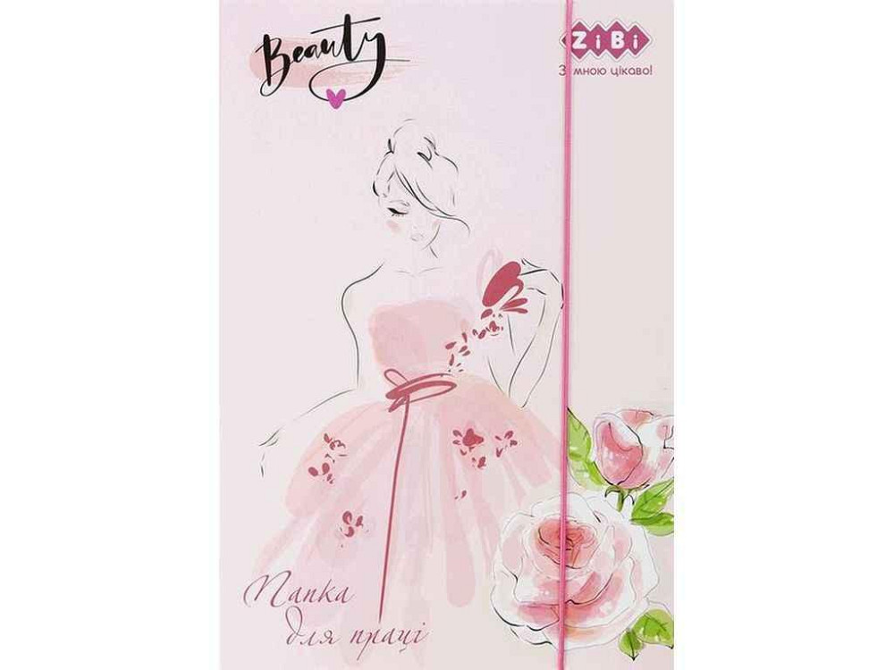 Папка для труда BEAUTY на резинках А4 (300х212х28мм) ZB.14930 ТМ ZiBi Киев - изображение 1