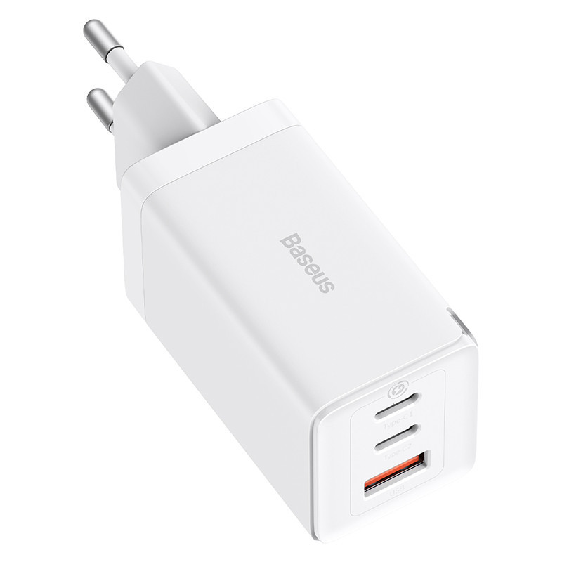 Мережевий зарядний пристрій з кабелем Baseus GaN5 Pro Fast Charger 2C+U 65W  EU  White (Baseus Xiaobai charging Cable Type-C  to Київ - фото 7