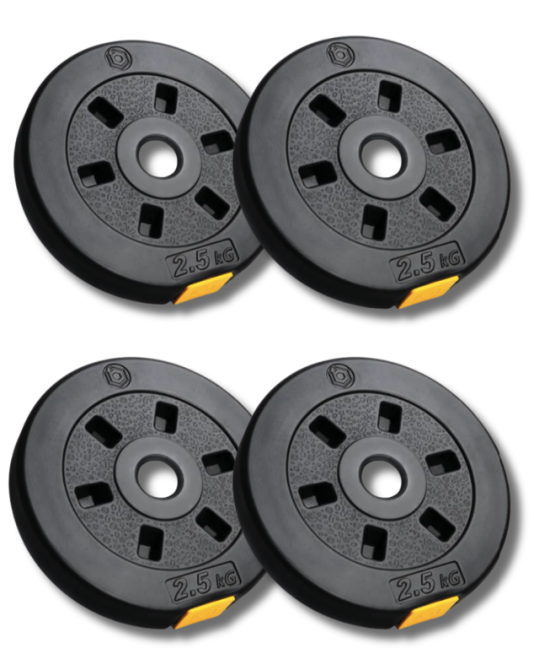 Сет композитних дисків Besport PowerPro 10 (4х2,5кг) для гантелей та штанг Киев - изображение 1