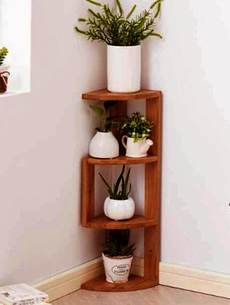 Угловая настенная полка 