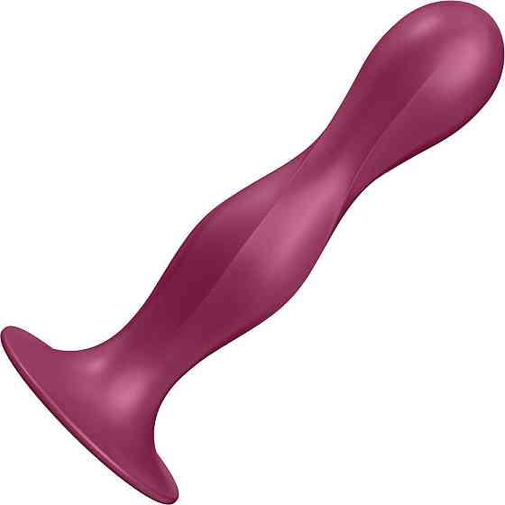 Дилдо Satisfyer Double Ball-R Red, унисекс, подвижные шарики внутри, на присоске Sex Aura Киев