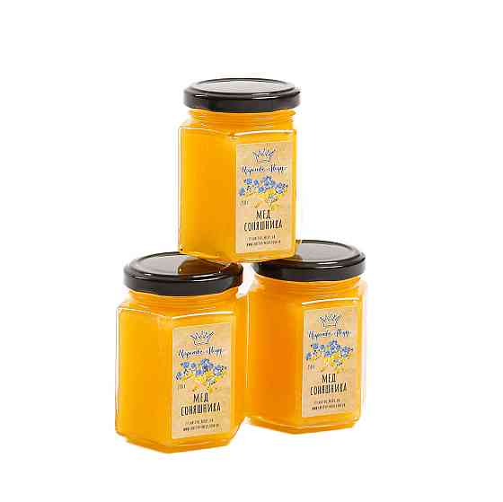 Мед подсолнечника, натуральный мед из собственной пасеки. Вес – 250 граммов Одесса